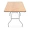 Atlas Commercial Products Titan Series Wood Folding Table, 4 ft x 30 Banquet, Vinyl Edge WFT5-3048 - alternate 2